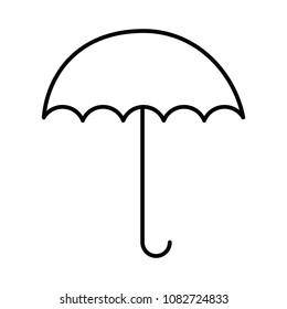 umbrella open isolated icon