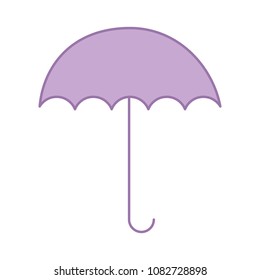 umbrella open isolated icon
