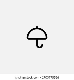 umbrella opened outlined protecting tool 