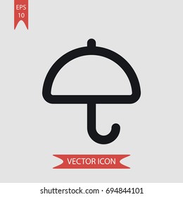 Umbrella opened vector icon, simple rain symbol sign, modern vector illustration for web, mobile design