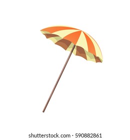 Umbrella orange and White