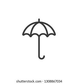 Umbrella outline icon