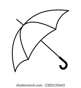 Umbrella Outline Icon for Logo and More