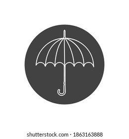 Umbrella With Outline Style Icon