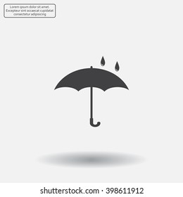 Umbrella - packing symbol