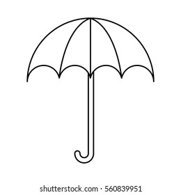 umbrella packing symbol icon vector illustration design