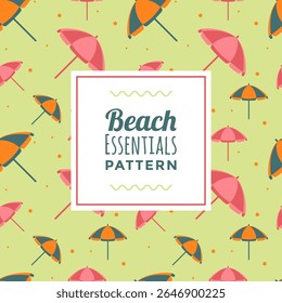 Umbrella parasol pattern design for summer