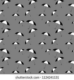 Umbrella Pattern Black and White