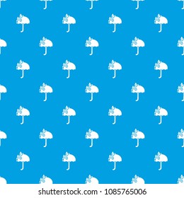 Umbrella pattern vector seamless blue repeat for any use