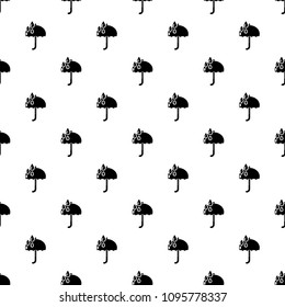 Umbrella pattern vector seamless repeating for any web design