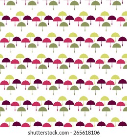 umbrella pattern vector.Seamless umbrella background vector. 