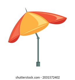 umbrella of picnic isolated icon