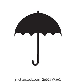 Paraguas píxel perfecto icono de interfaz de usuario lineal. Protección de las inversiones. Accesorio de Clima. GUI, diseño UX. Esquema aislado elemento de interfaz de usuario para App y Web. Trazo editable. Fuente Arial utilizada