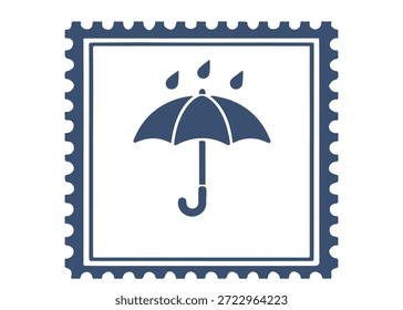 guarda-chuva carimbo vetor ícone em um fundo branco
Carimbo de correio vetorial sobre fundo branco