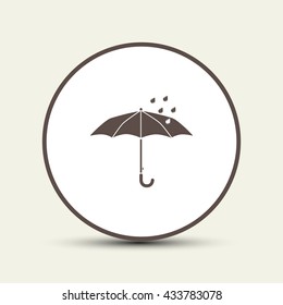 umbrella protect the rain in vector