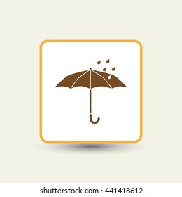umbrella protect the rain in vector