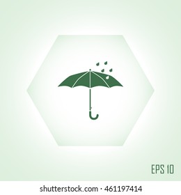 umbrella protect the rain in vector