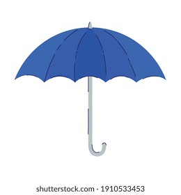 umbrella protection accessory isolated icon vector illustration design