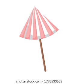umbrella protection cartoon isolated design icon white background vector illustration