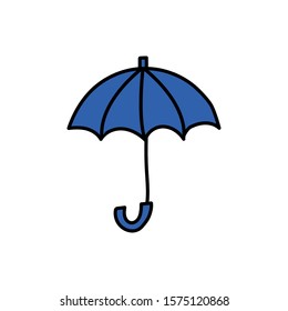 umbrella protection fill style icon vector illustration design