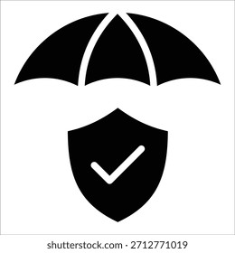 Elemento Ícone De Proteção De Guarda-Chuva Para Design