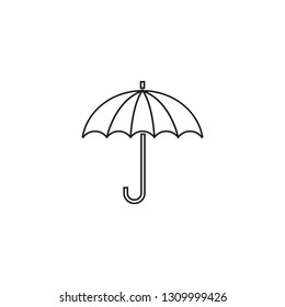 umbrella protection icon vector