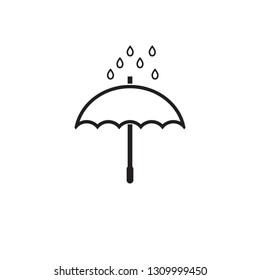 umbrella protection icon vector
