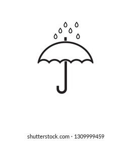 umbrella protection icon vector