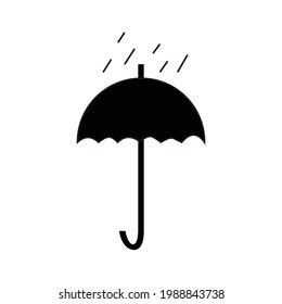 
umbrella protection icon vector symbol
