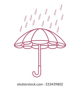 umbrella protection isolated icon