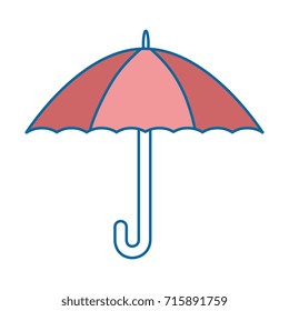 umbrella protection isolated icon