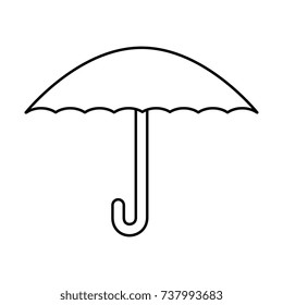 umbrella protection isolated icon