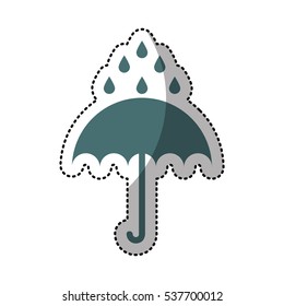 umbrella protection isolated icon vector illustration design