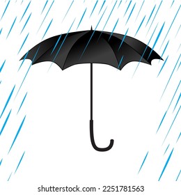 Umbrella protection from rain vector icon