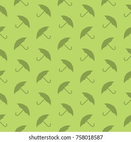 Umbrella Protection Seamless Retro Pattern Decorative Silhouette Background