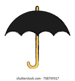 Umbrella protection symbol icon vector illustration graphic design