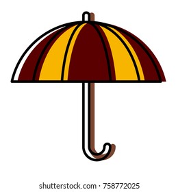 Umbrella protection symbol icon vector illustration graphic design