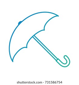 umbrella protective isolated icon