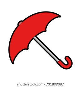 umbrella protective isolated icon