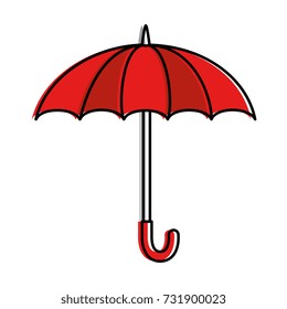 umbrella protective isolated icon