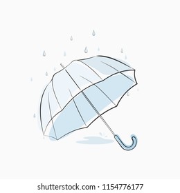 Umbrella in the rain
