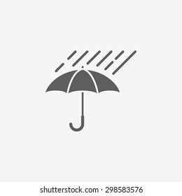 Umbrella with rain