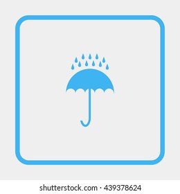 Umbrella and rain.