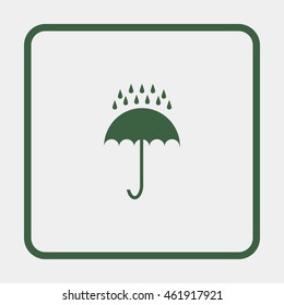 Umbrella and rain.