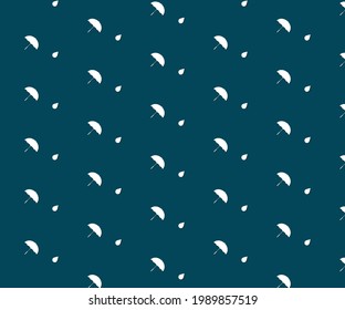 Umbrella with rain drop pattern