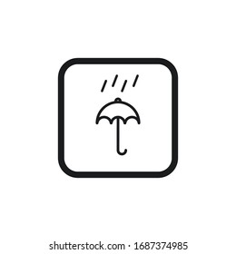umbrella rain icon design vector illustration sign