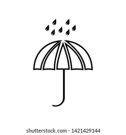 Umbrella rain icon. Element of Whether for mobile concept and web apps icon. Outline, thin line icon for website design and development, app development