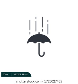 umbrella or rain icon illustration vector eps 10