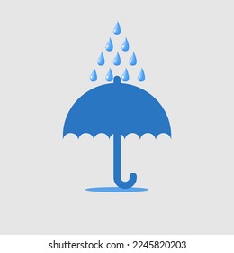 Regen, Symbol und Logo, Vektorgrafik