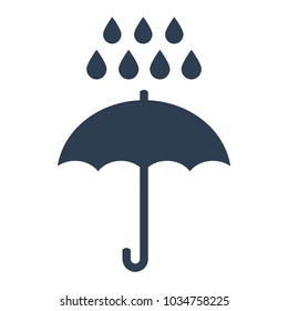 Umbrella rain icon on white background. Vector illustration